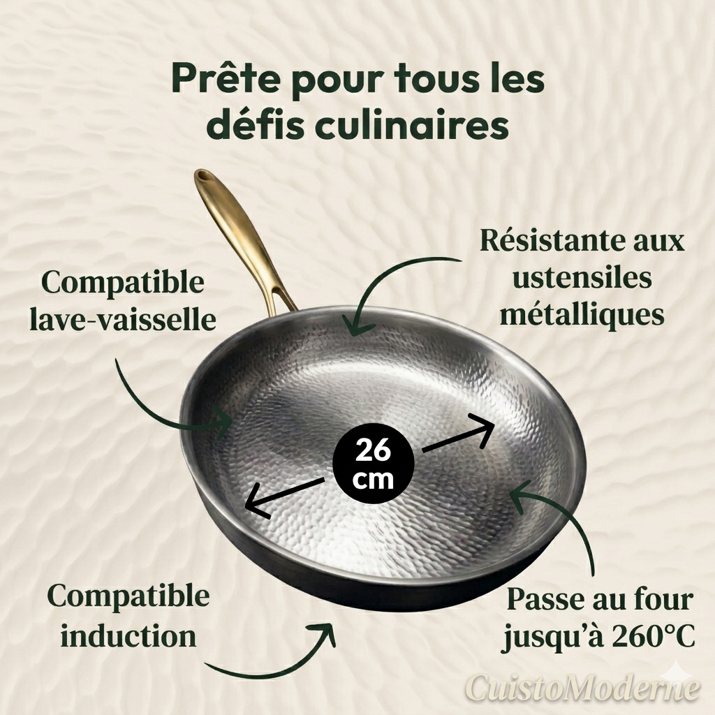 Titane massif ou multicouche : ce que change vraiment la construction de votre poêle