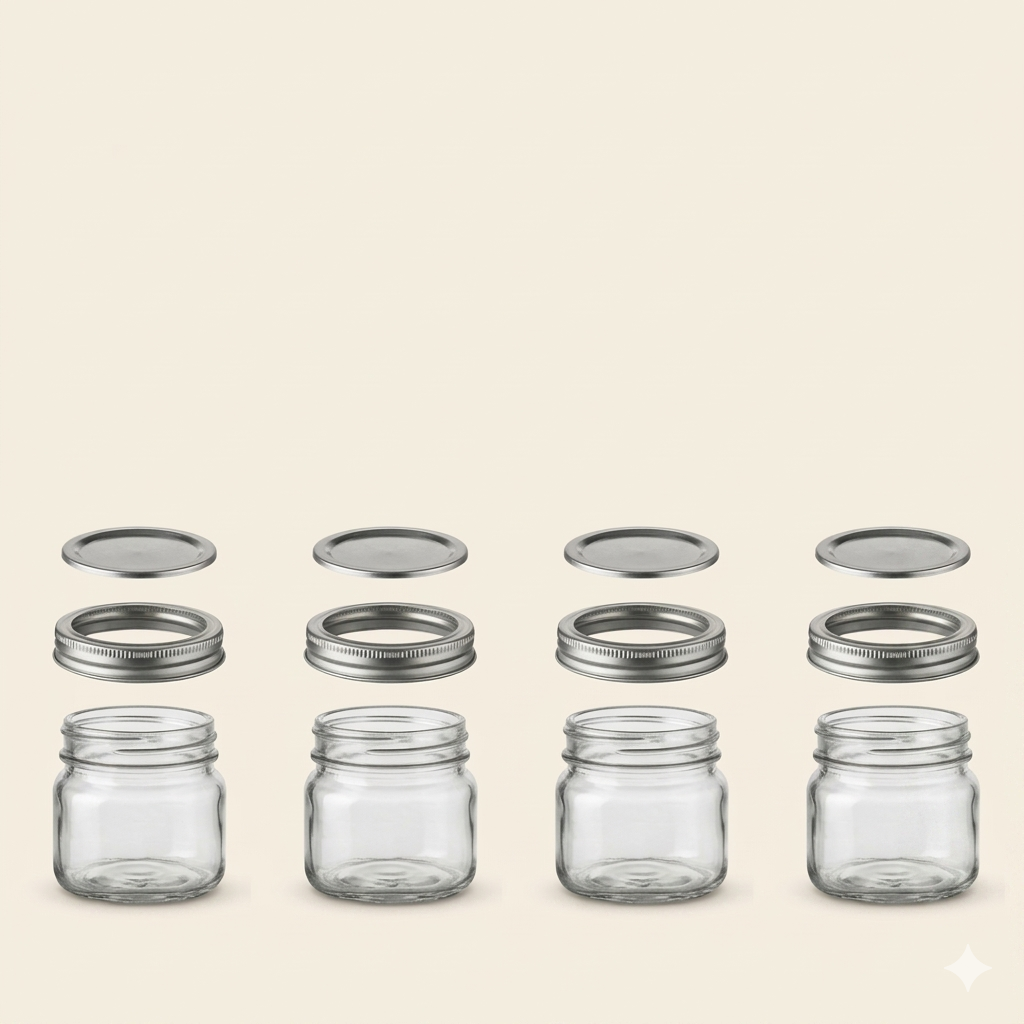 4 Bocaux en verre