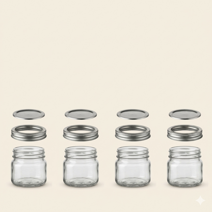4 Bocaux en verre