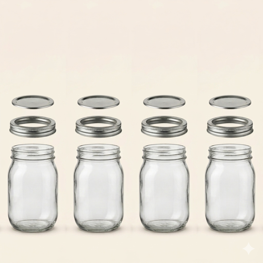 4 Bocaux en verre