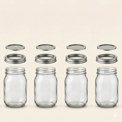 4 Bocaux en verre